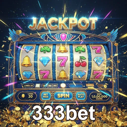 Imagem de uma máquina caça-níqueis do 333bet, destaque para jogos de slots no site 333bet