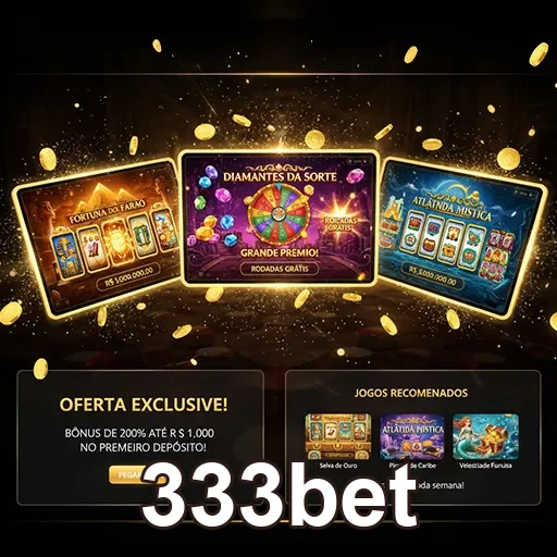 Imagens de jogos variados de casino e slots no 333bet